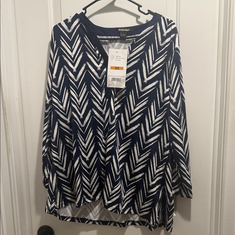 NWT By Design 3/4 sleeve top